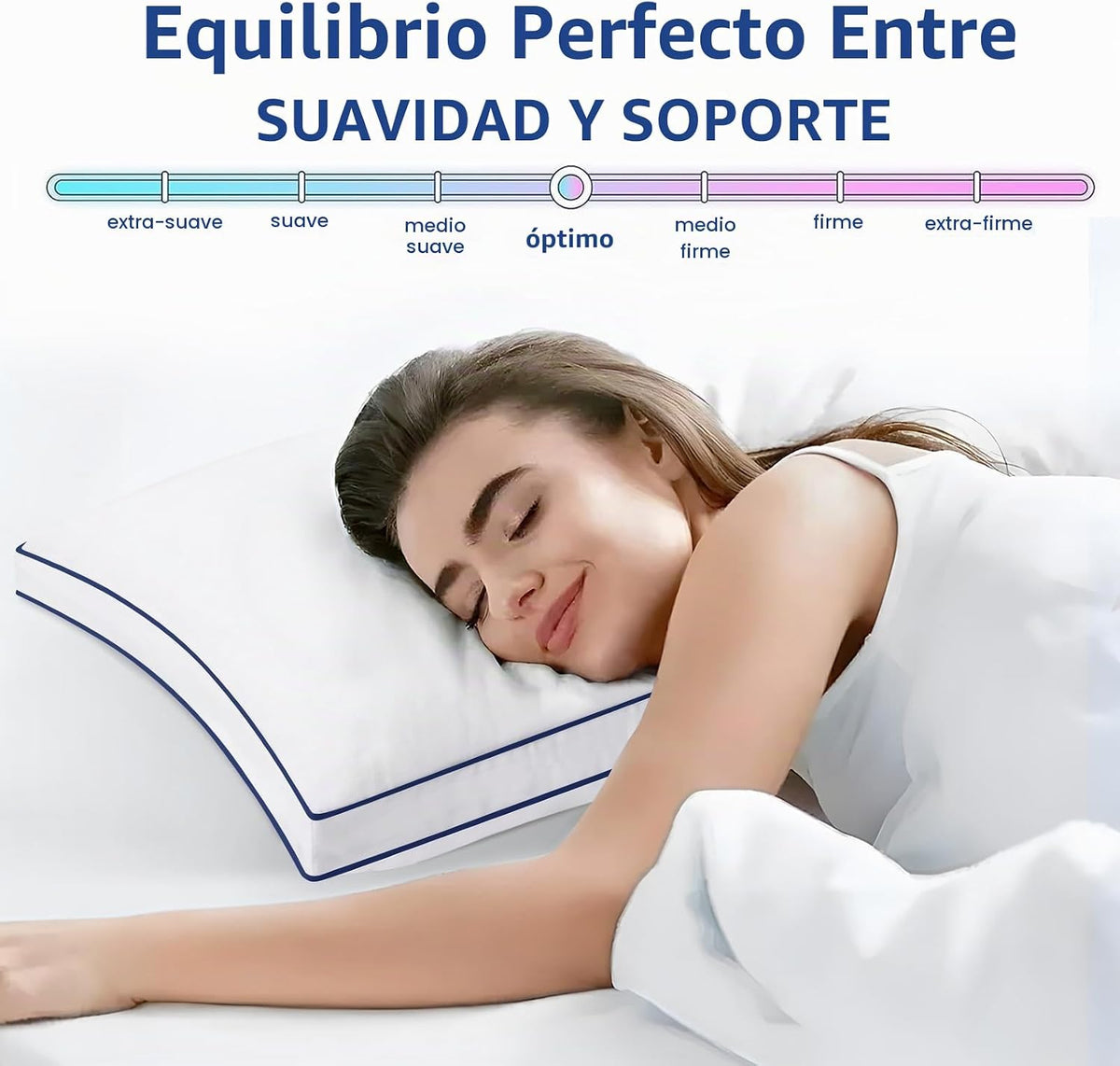Almohadas Premium de Tamaño Queen, Juego de 2, Almohadas de Cama de...