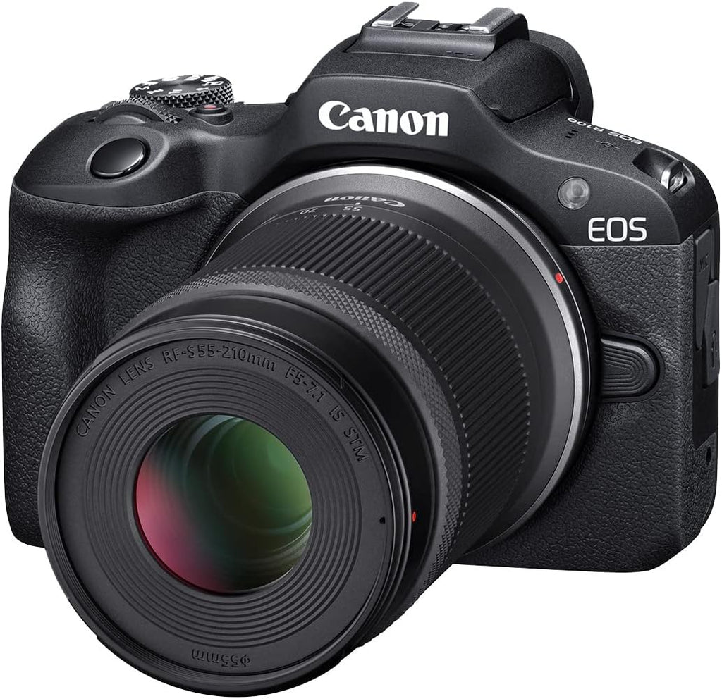 Canon Cámara sin espejo EOS R100 con lentes de 0.709-1.772 in y 2.1...