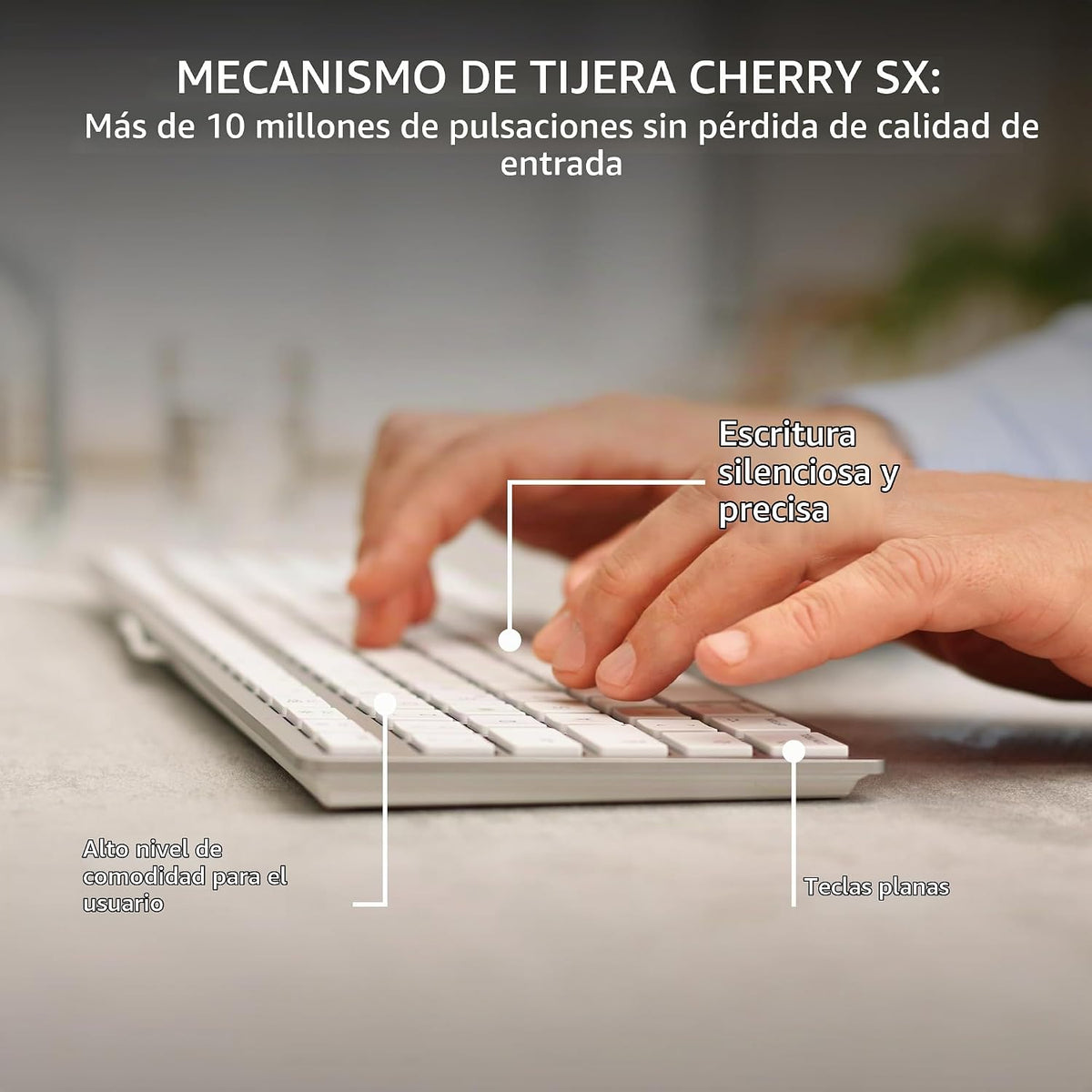 Cherry KC 6000C para MAC, teclado Mac con cable con teclado numéric...