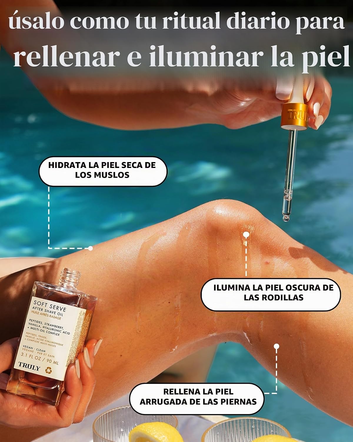 Truly Aceite para después del afeitado Beauty Luxury | Tratamiento...