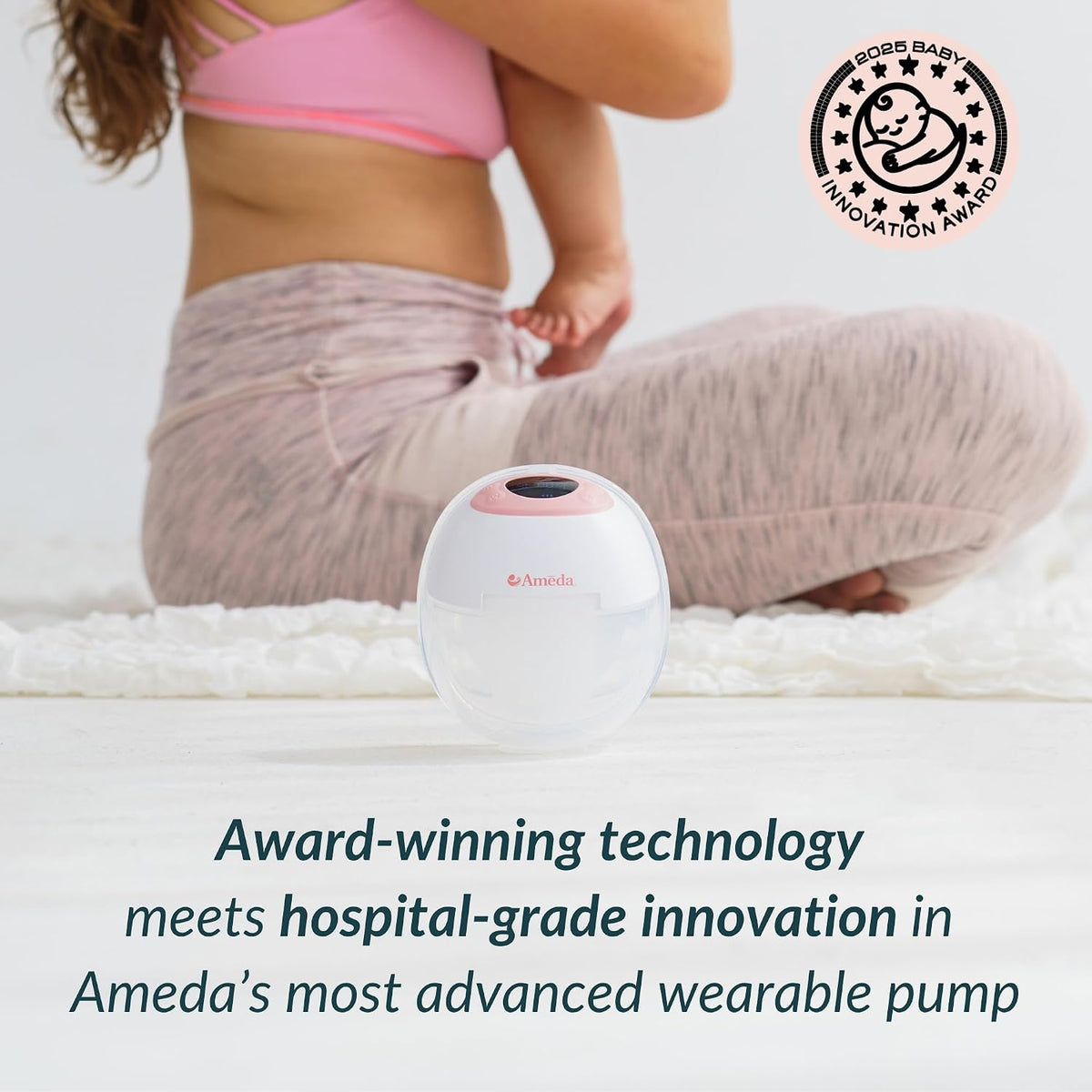 Ameda GLO - Extractor de leche portátil | Manos libres | Grado hosp...