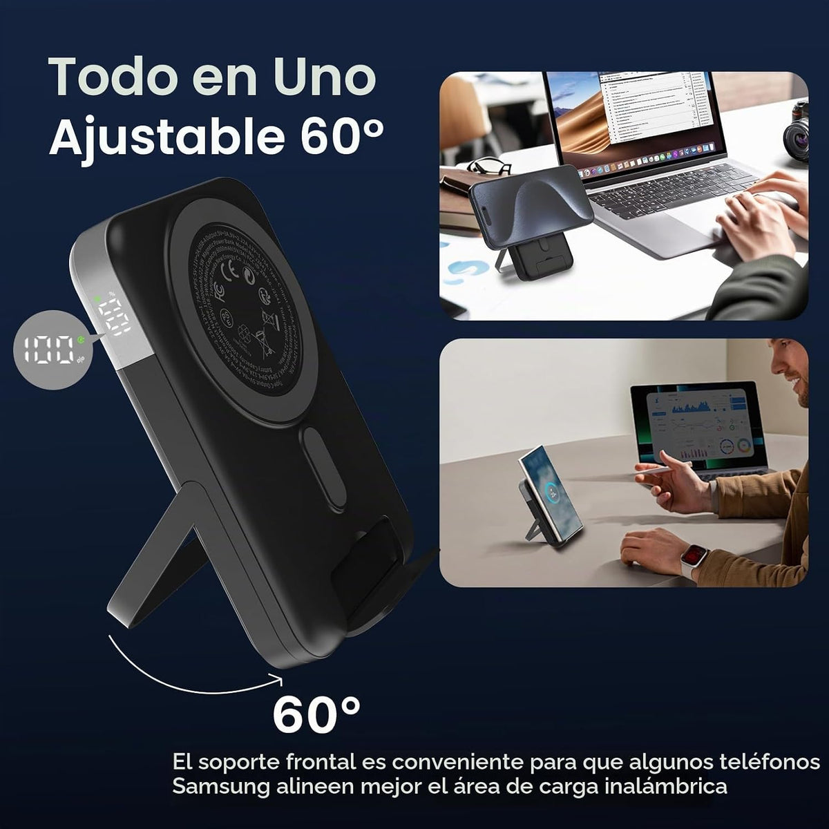 NOBIS Cargador portátil, banco de energía de 45 W 20000 mAh y 22.5...