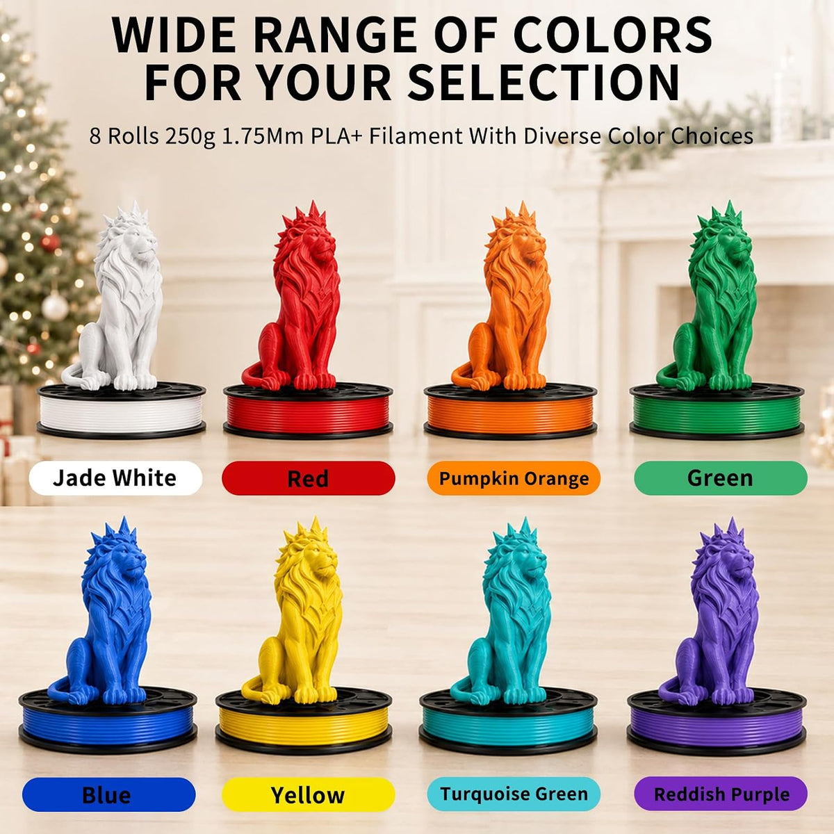 Colourbing Paquete de 8 filamentos para impresora 3D PLA+ de 8 colo...