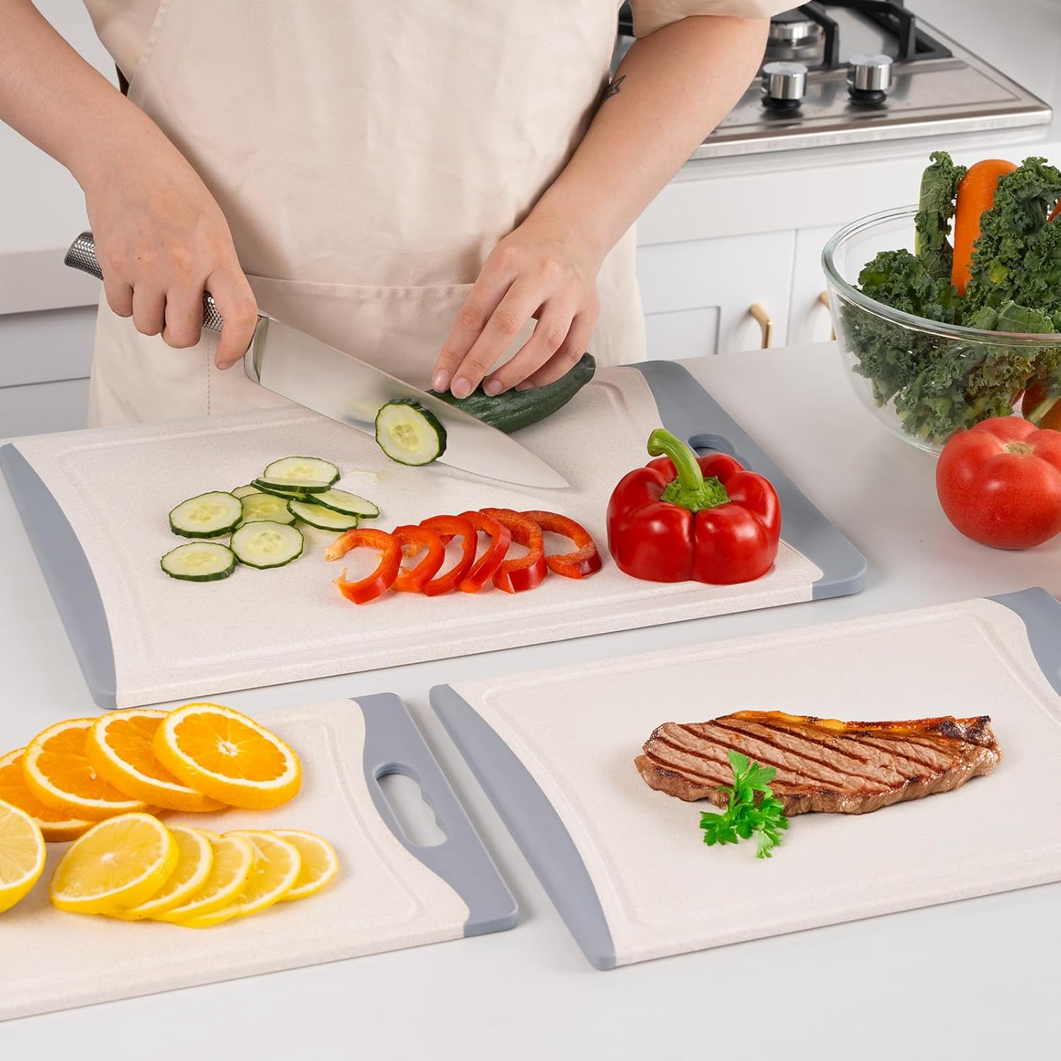 Tablas de cortar extra grandes, tablas de cortar de plástico para c...