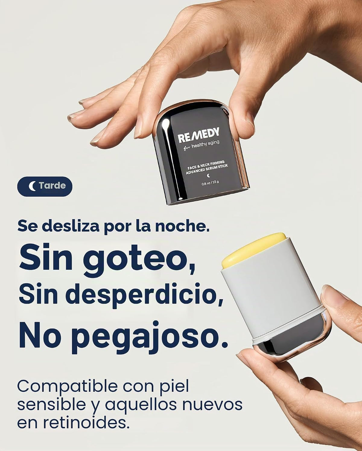 REMEDY Suero en barra reafirmante para rostro y cuello para piel cr...