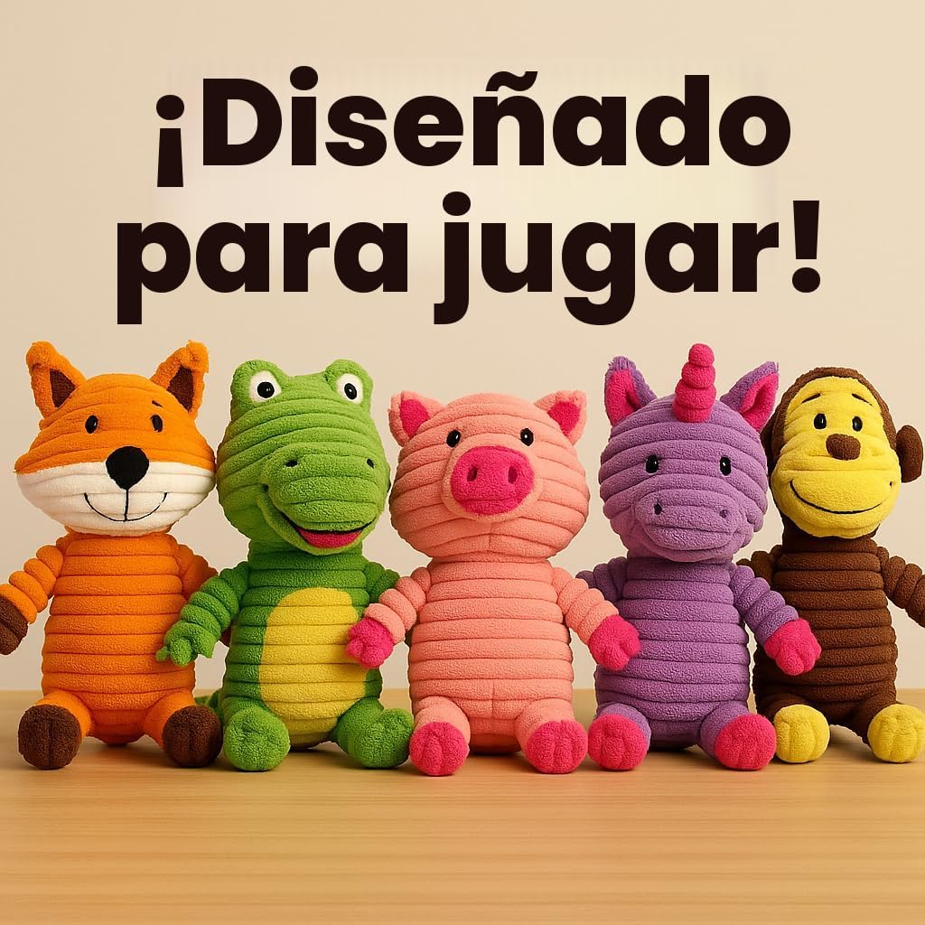 Jalousie Paquete surtido de juguetes de peluche para cachorros y ma...