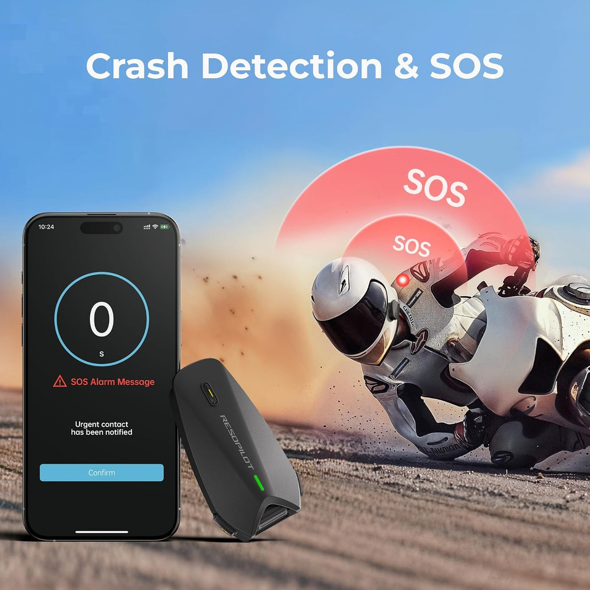 RESOPILOT Auriculares Bluetooth para casco de motocicleta, intercom...