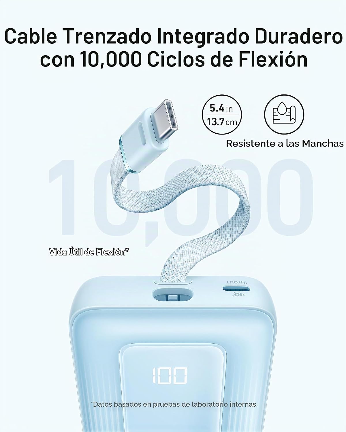 Anker Power Bank, 10,000mAh 30W con cargador portátil esencial de v...