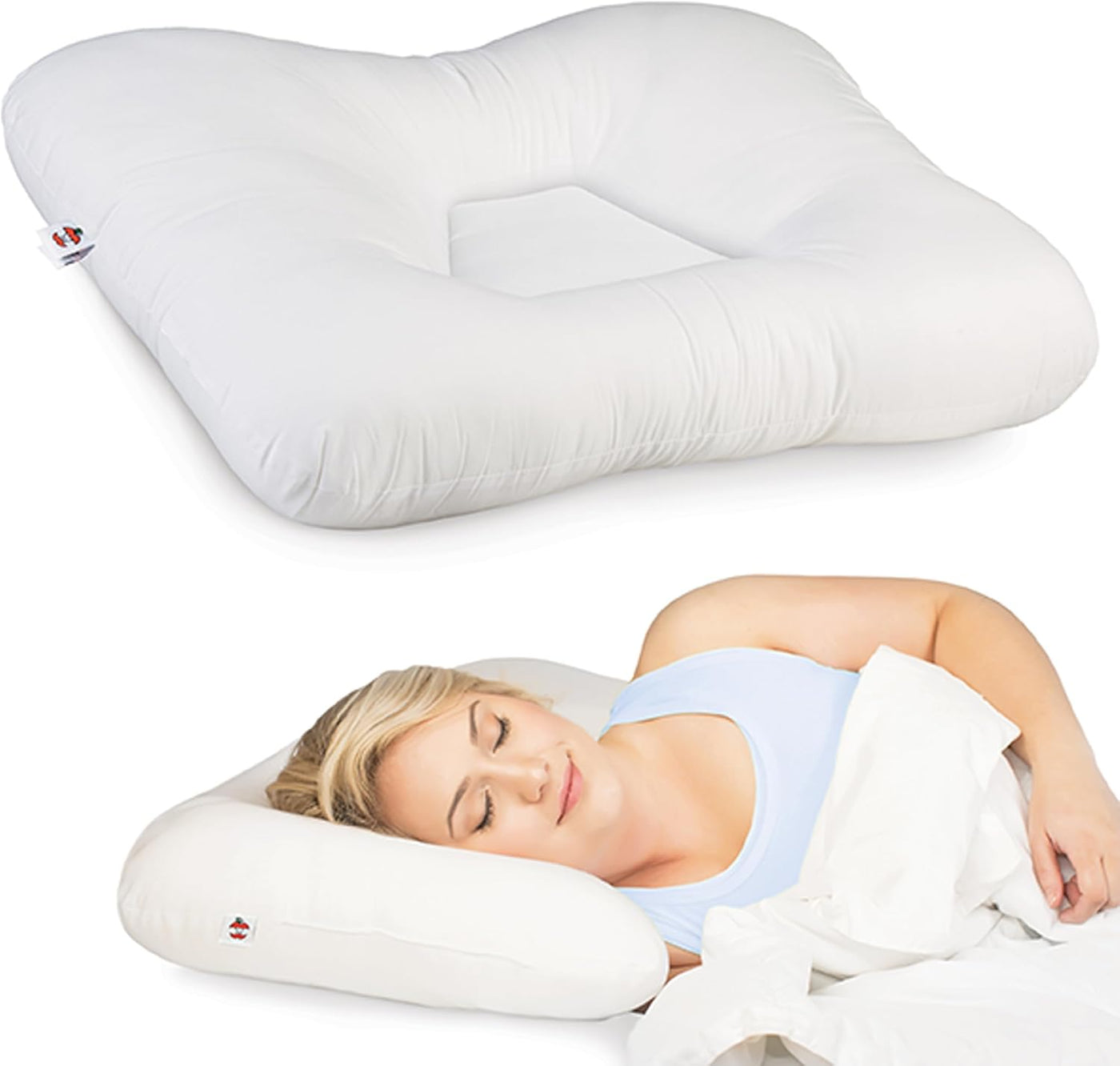 Almohada cervical ergonómica Tri-Core para alivio del dolor de cuel...