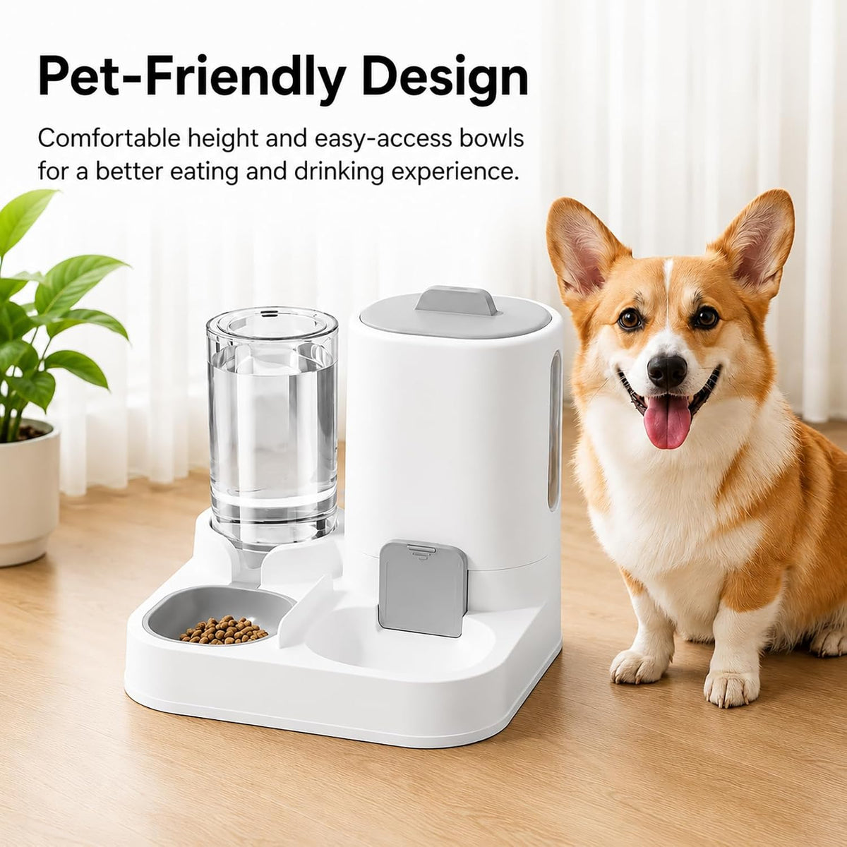 Gravity - Comedero para gatos y dispensador de agua para perros peq...