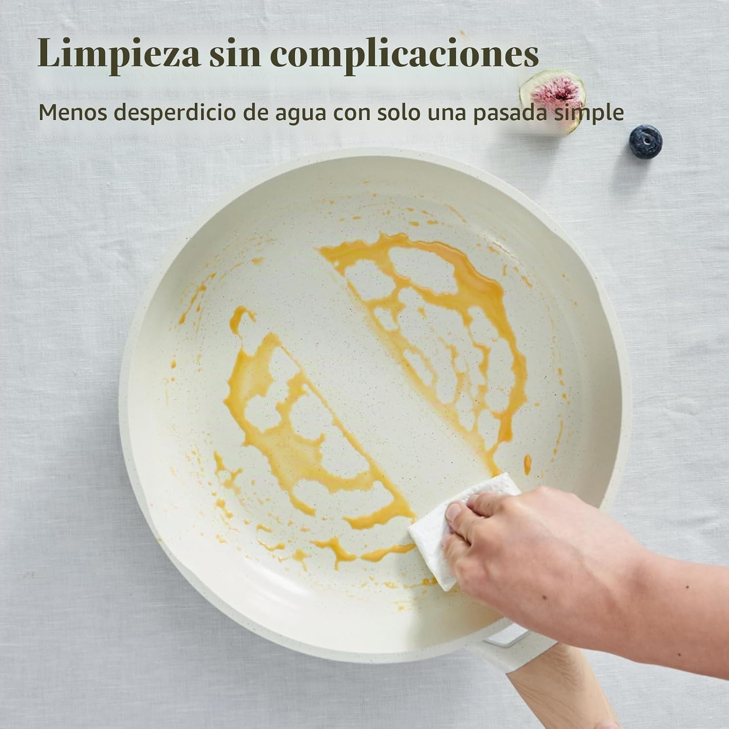 Juego de ollas y sartenes antiadherentes, no tóxicos, 22 piezas de...