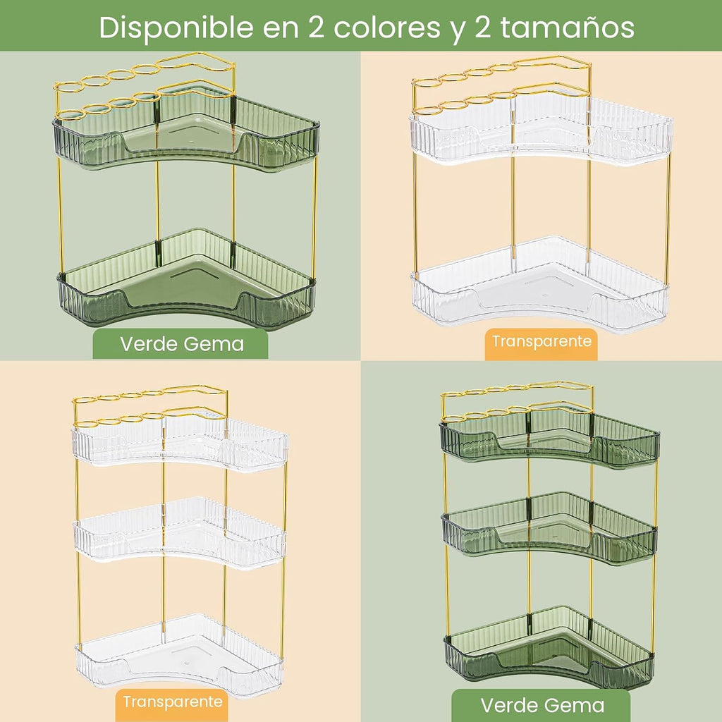 NATURE'S SOURCE Organizador de maquillaje para tocador, organiz...