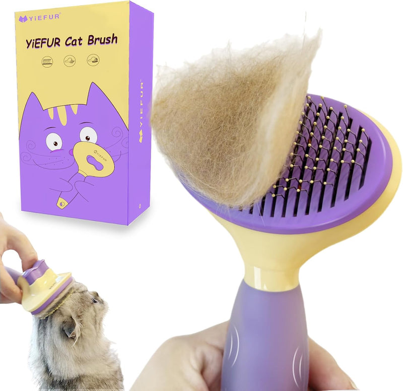 Cepillo para gatos para aseo y desprendimiento, cepillo de silicona...