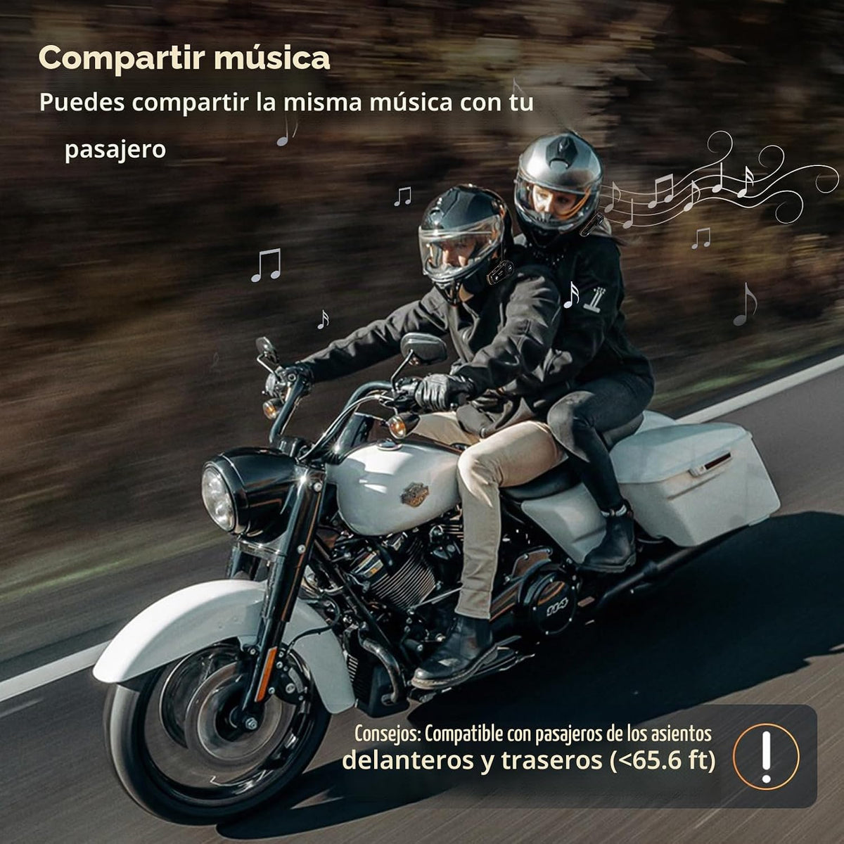 Fodsports FX8 PRO - Intercomunicador Bluetooth para motocicleta, si...