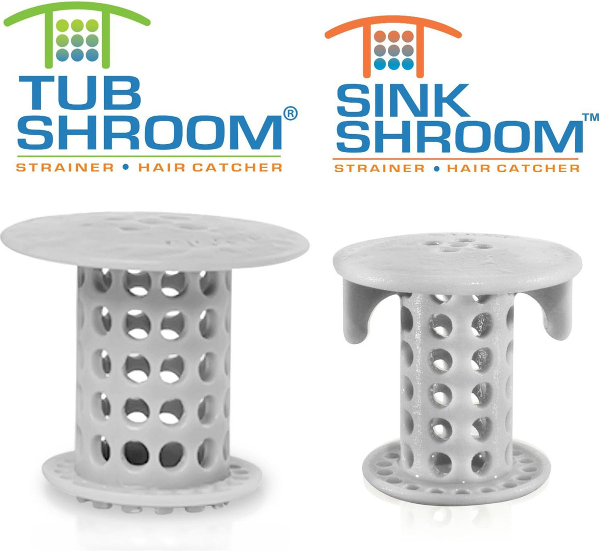 TubShroom y SinkShroom - Protectores de drenaje y atrapapelos para...