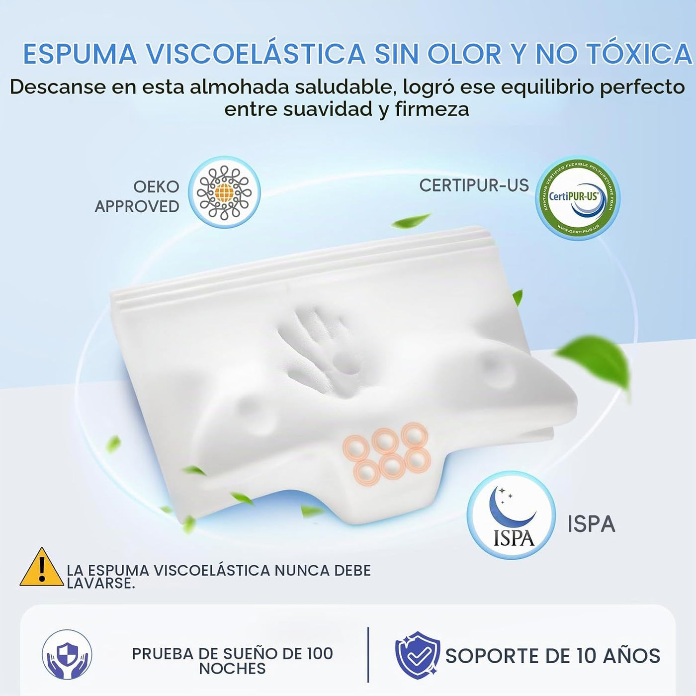 Almohada cervical de alivio efectivo del dolor para dormir, almohad...