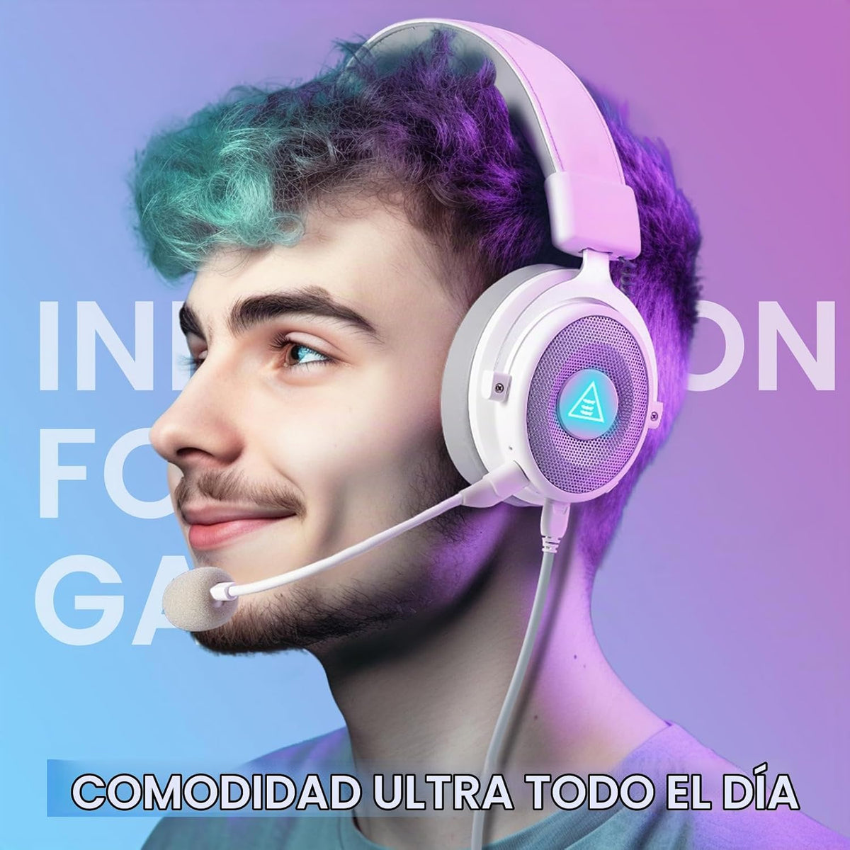 Auriculares para juegos EKSA USB para PC, auriculares de computador...
