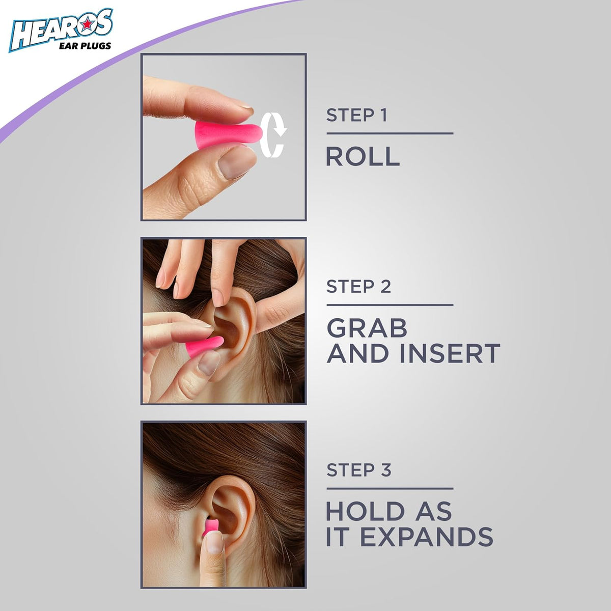 HEAROS Sleep Pretty in Pink - Tapones para los oídos para dormir, 1...