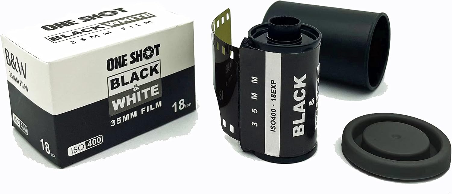 1 Shot Cámara de película de punto y disparo de 35mm reutilizable,...