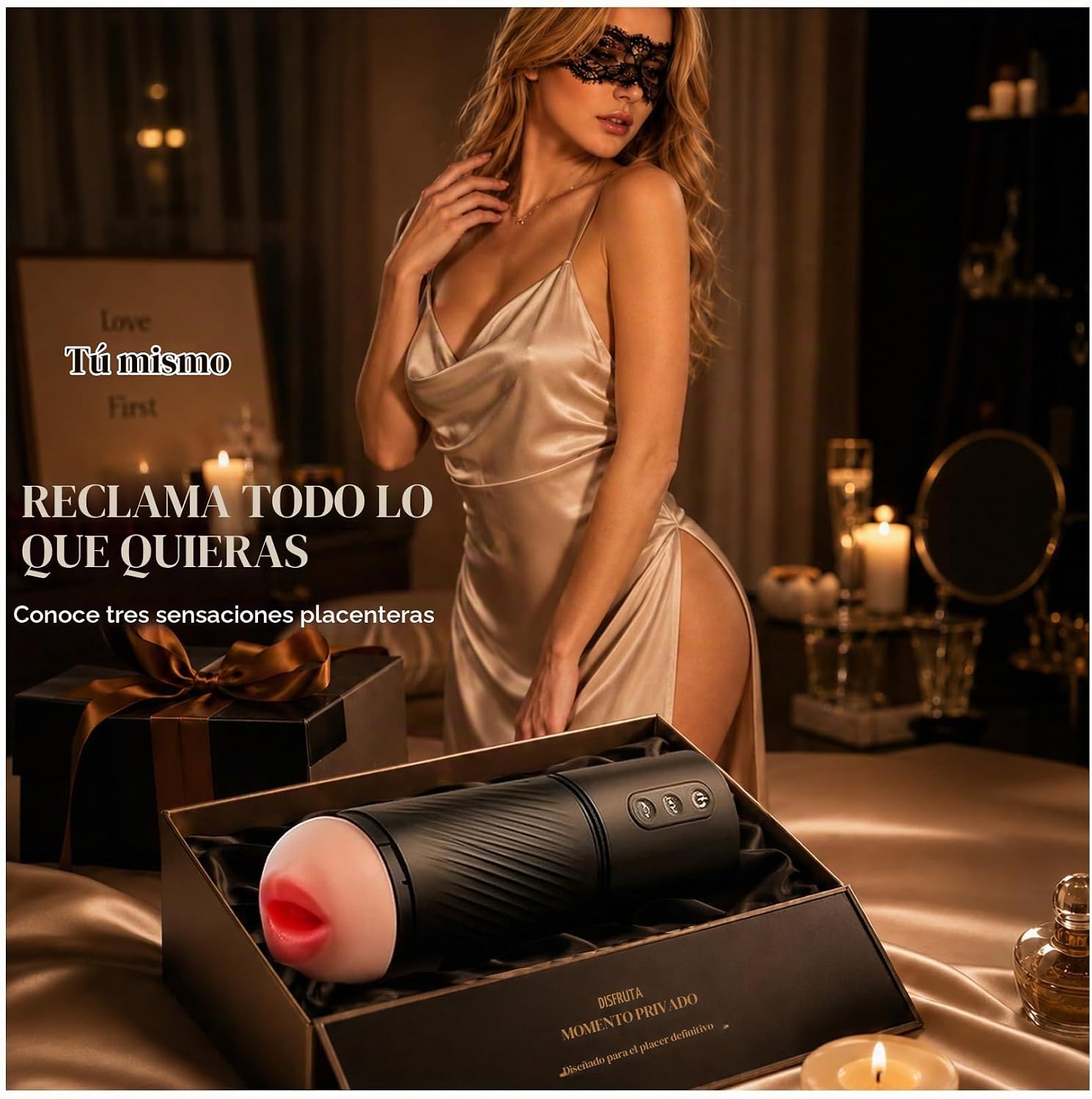 Uoffile Juguetes sexuales para hombres, masturbador masculino, 3 ma...