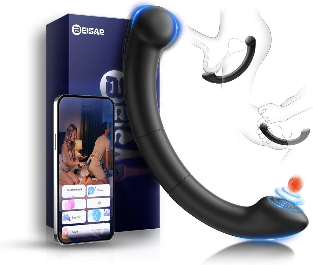 BEISAR Masajeador de próstata con gancho anal \u2013 AI Sync Vibrad...