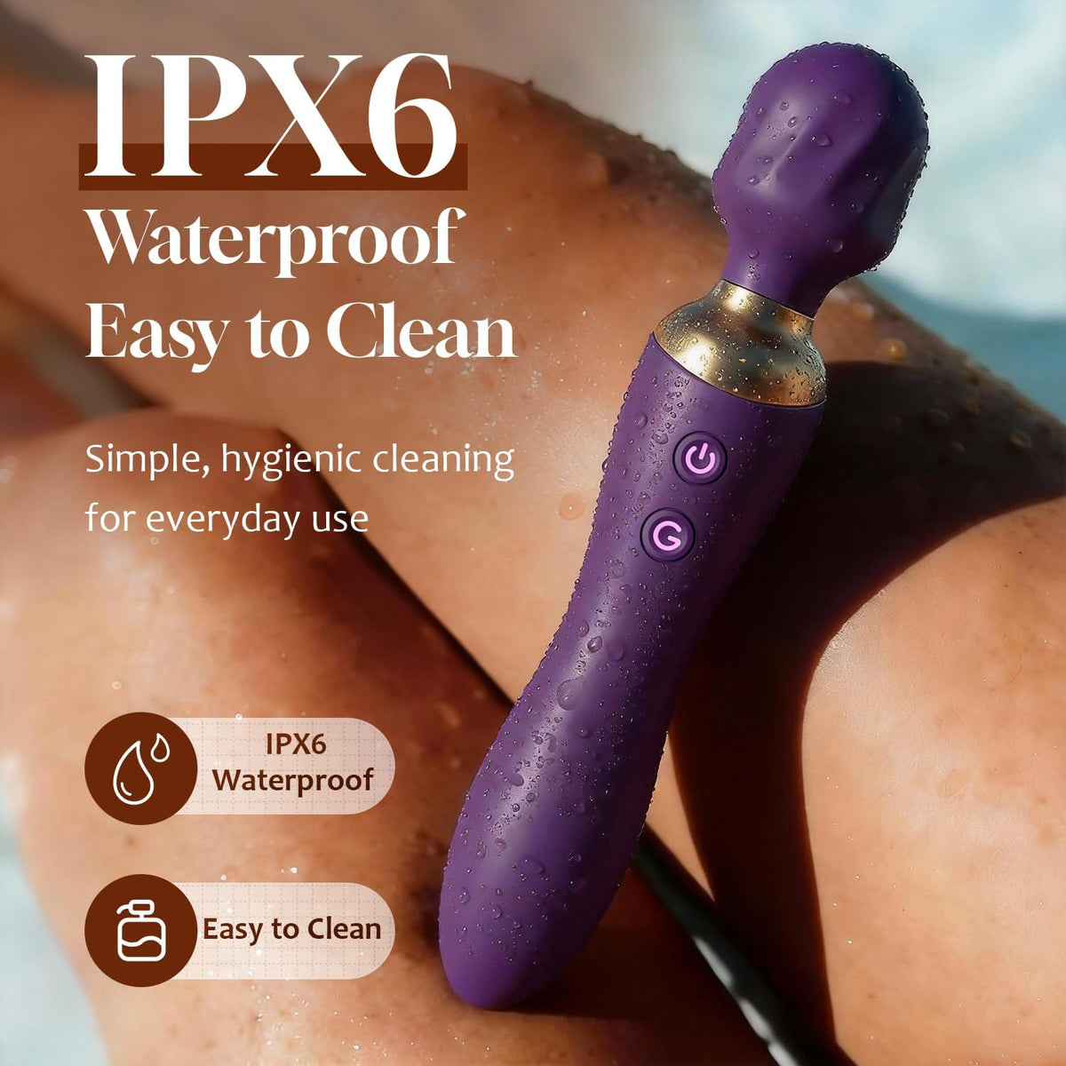 MOOLIGIRL Vibrador Varita Consolador Doble Extremo, Mujeres Adultas...