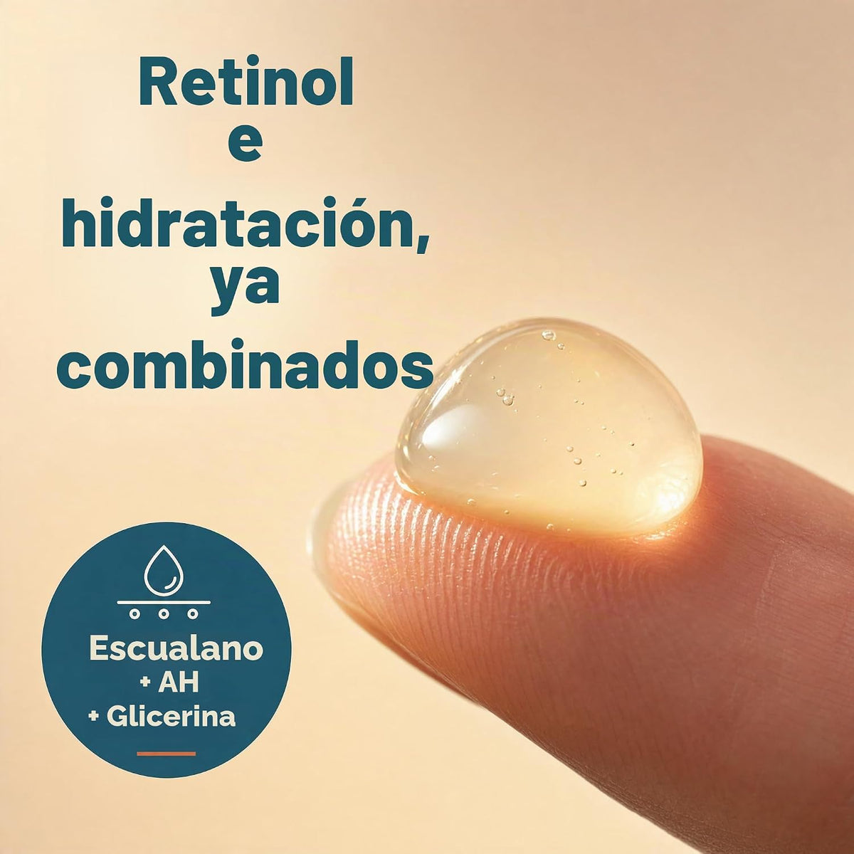 Eva Naturals Retinol + Squalane Face Serum, antienvejecimiento para...