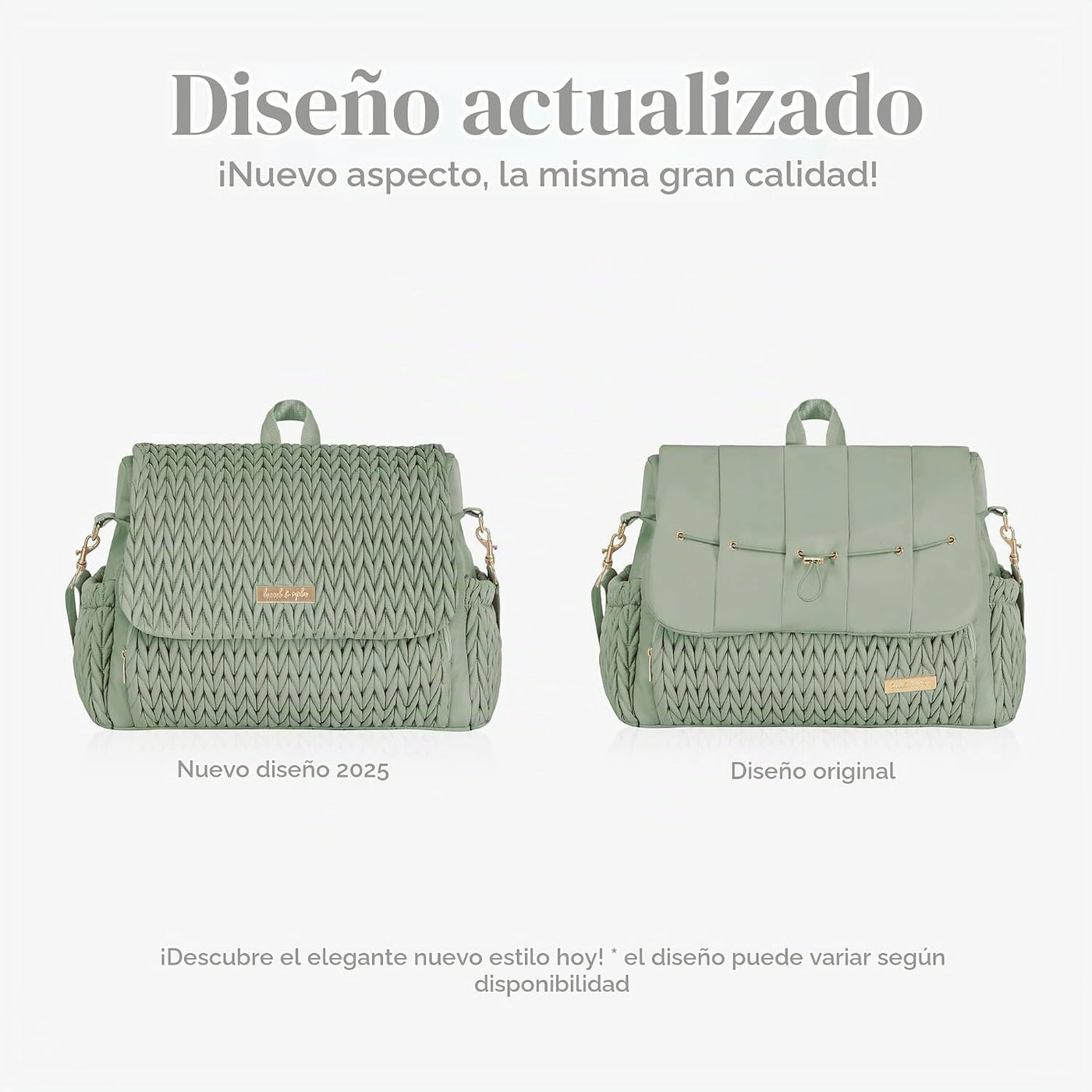 Hannah &amp; Sophia Belle - Mochila y bolsa convertible para pañale...