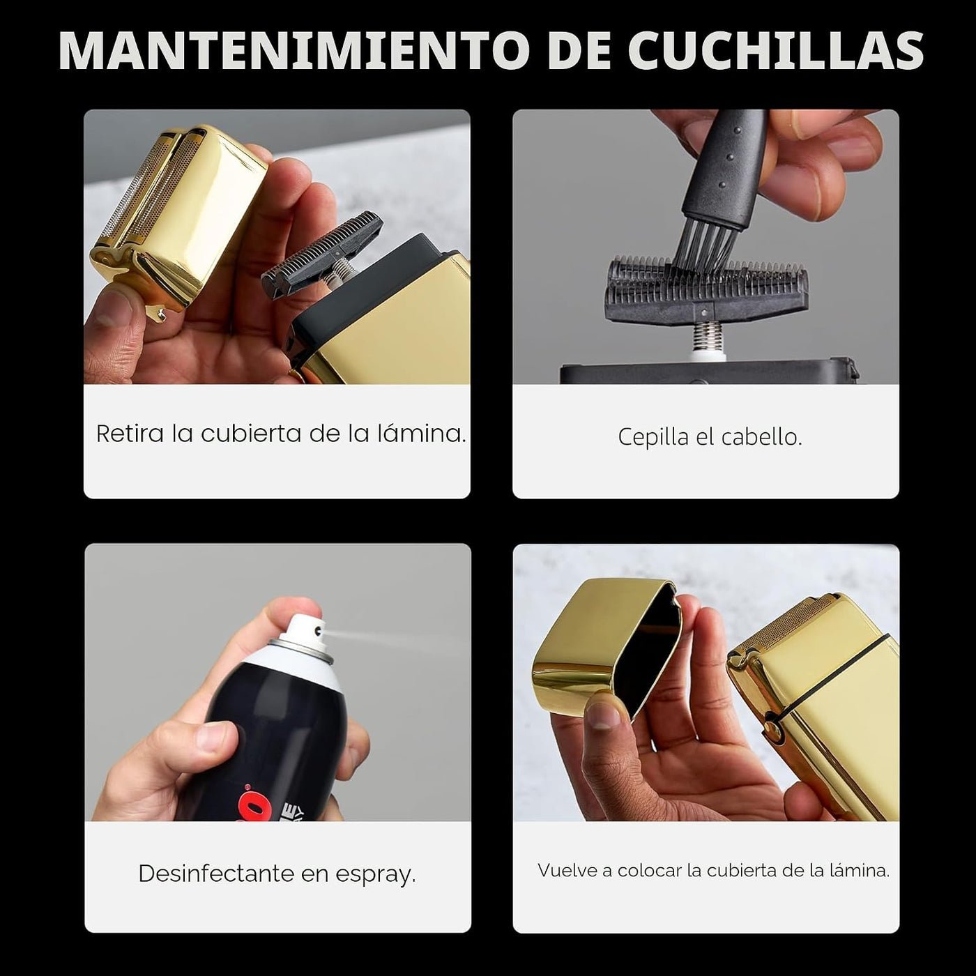 BaBylissPRO METALFX Afeitadora de doble lámina, afeitadora eléctric...