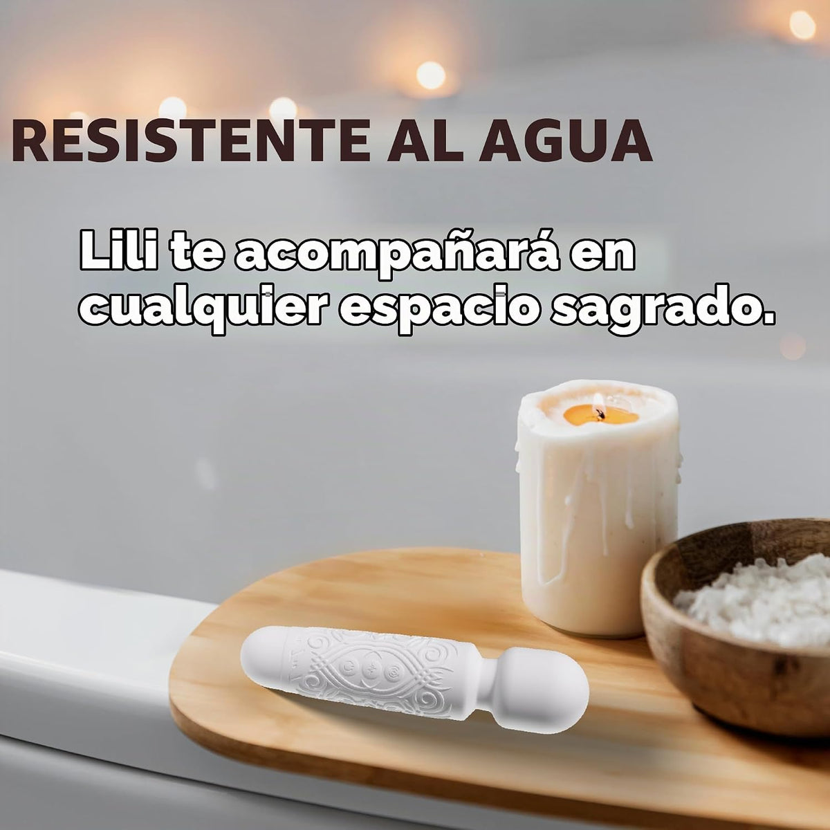 LuLu Mini masajeador de varita personal portátil para espalda, cuel...