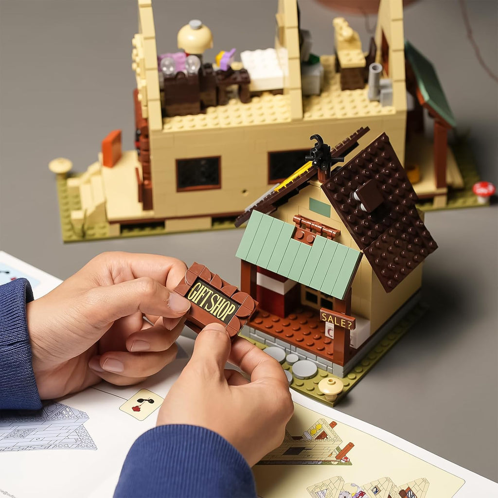 Juegos de construcción de casas de gravedad, colección de juguetes...