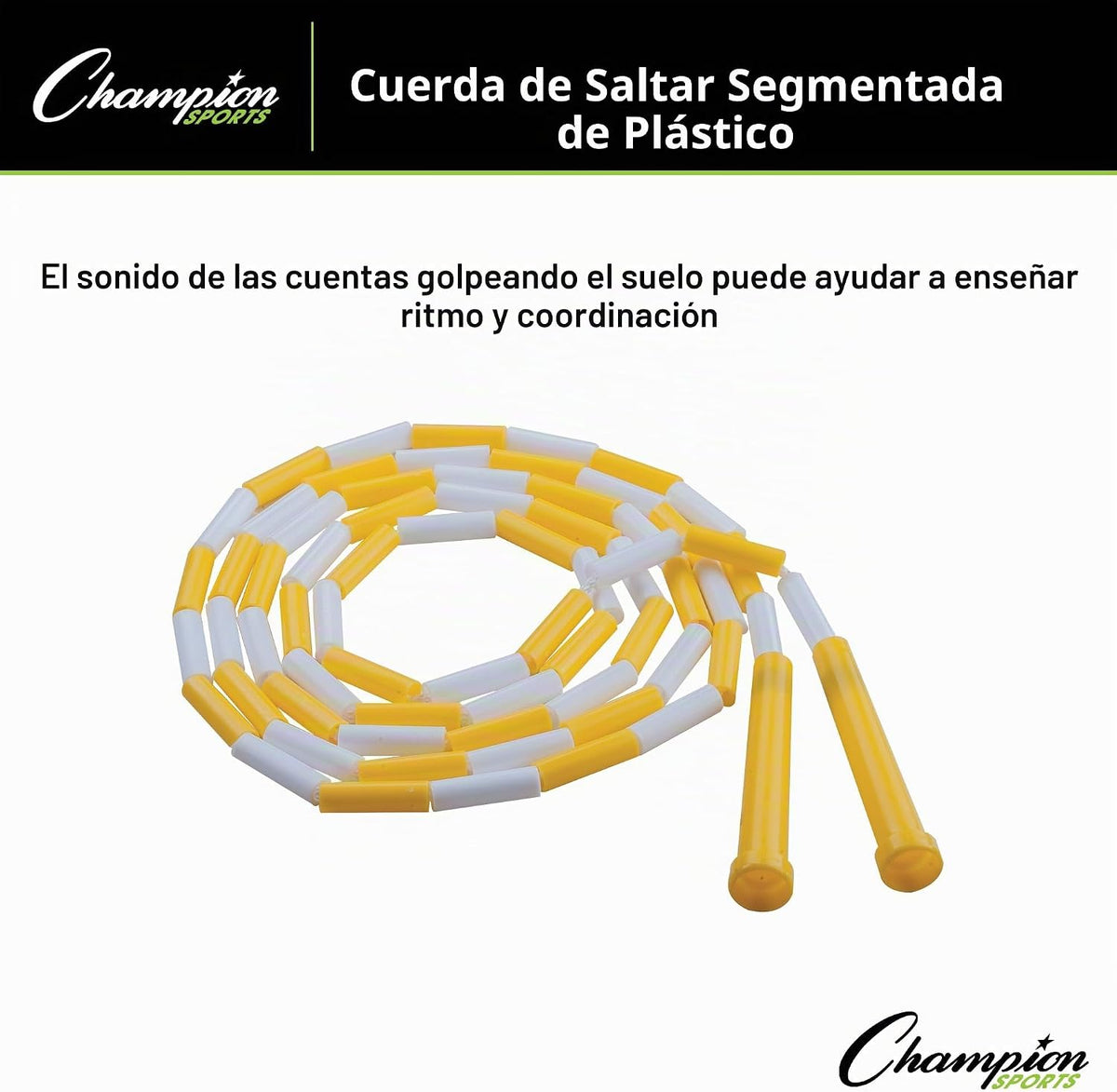 Cuerda para saltar segmentada de plástico Champion Sports