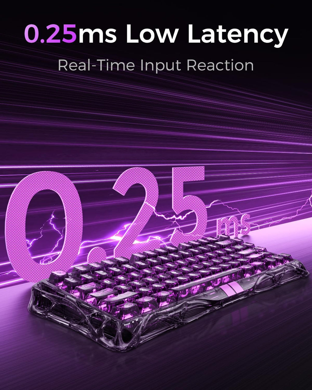 GravaStar Mercury V75 Lite Teclado para juegos con efecto Hall, tec...