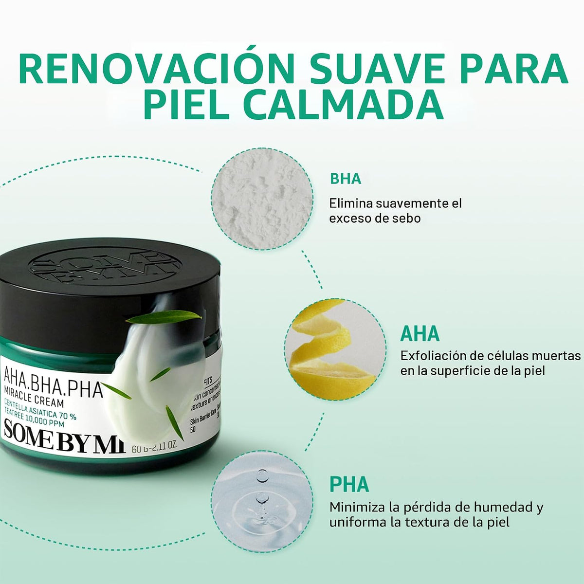 SOME BY MI AHA BHA PHA 30 Days Miracle Cream - 2.02 onzas, 60ml - H...