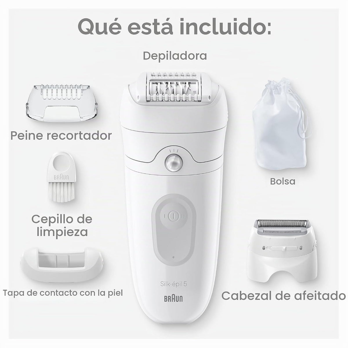 Braun Silk-épil 5 Depiladora, dispositivo de depilación, afeitadora...
