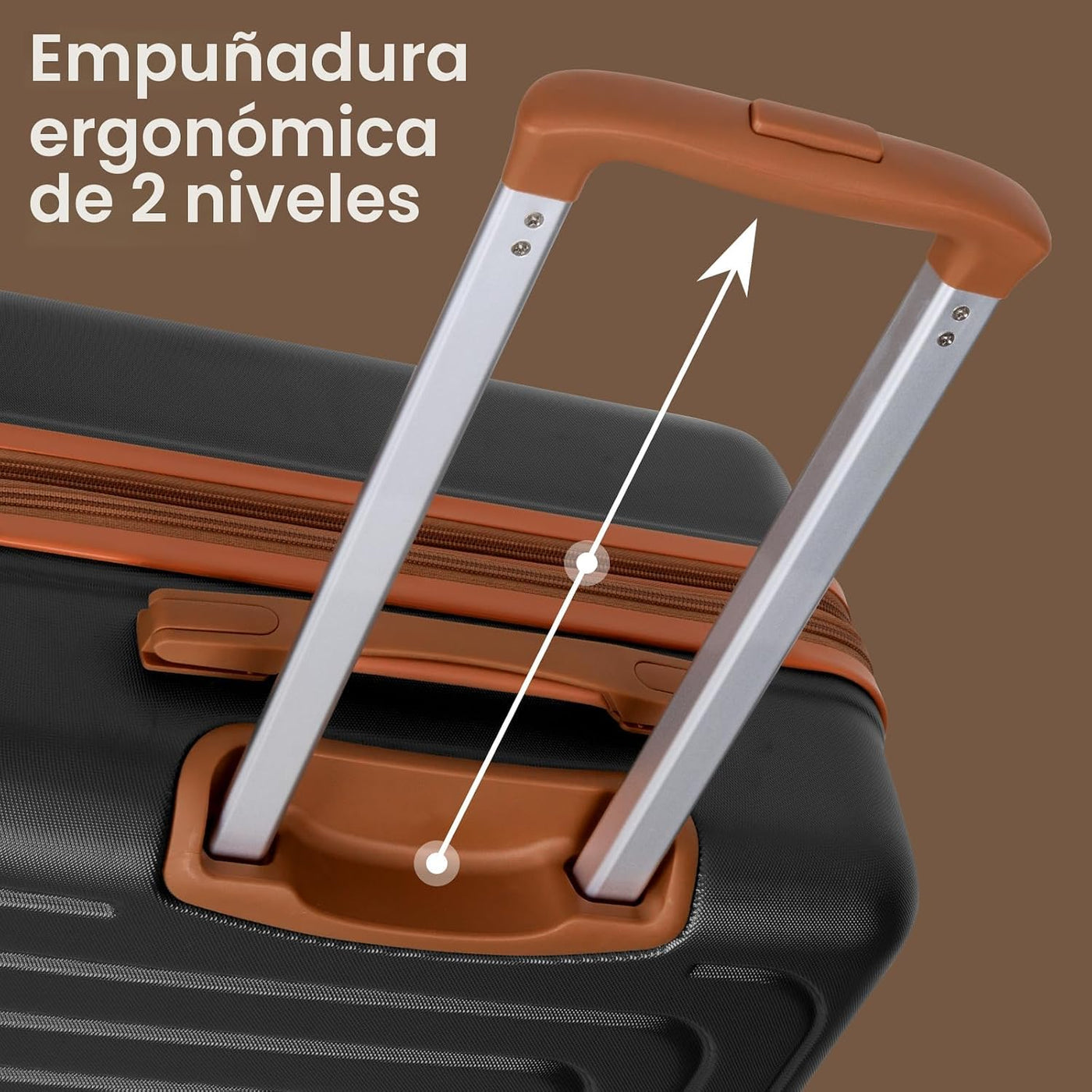 Romswi 30" Equipaje a cuadros expandible con lateral rígido, ma...