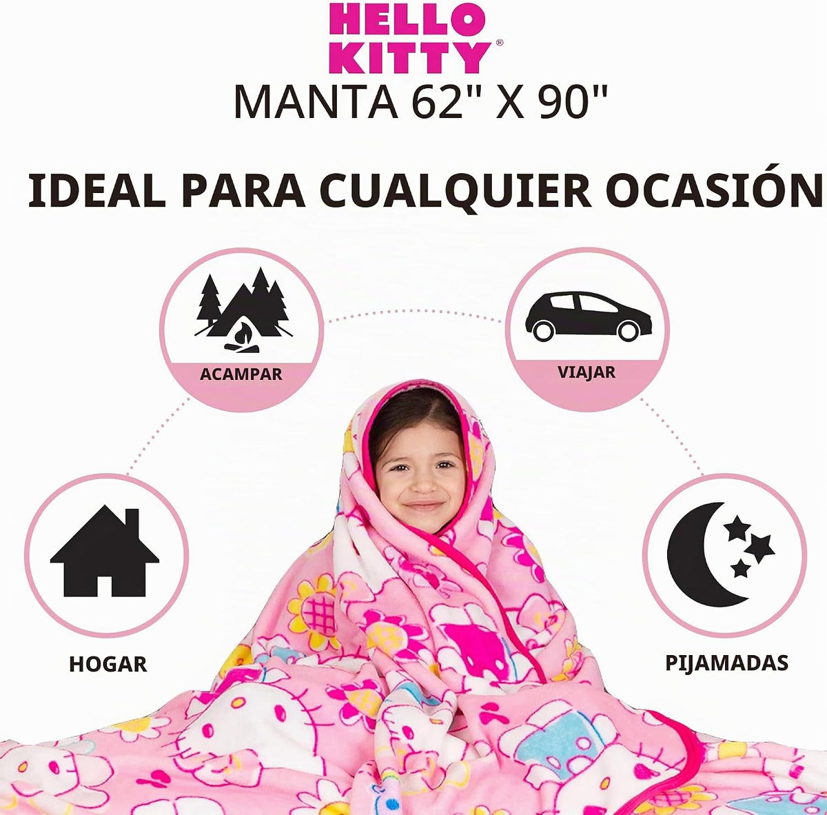 Franco - Ropa de cama infantil, manta de felpa supersuave para niño...