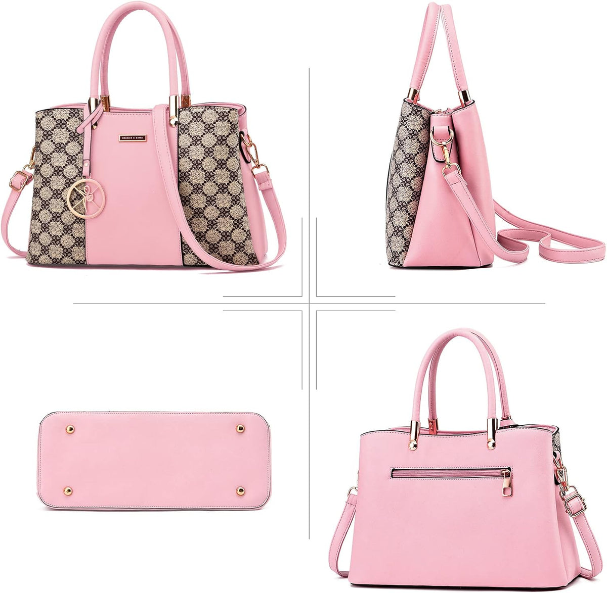 KURGOOL Bolsos y bolsos de mano para mujer, bolso de hombro con asa...