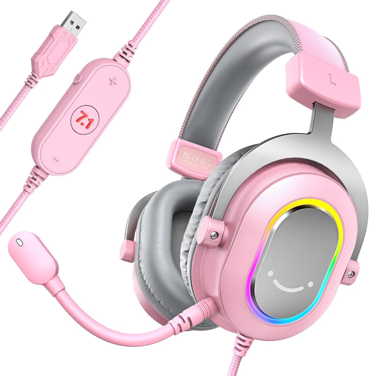Auriculares para juegos con cable FIFINE H6P con micrófono con canc...
