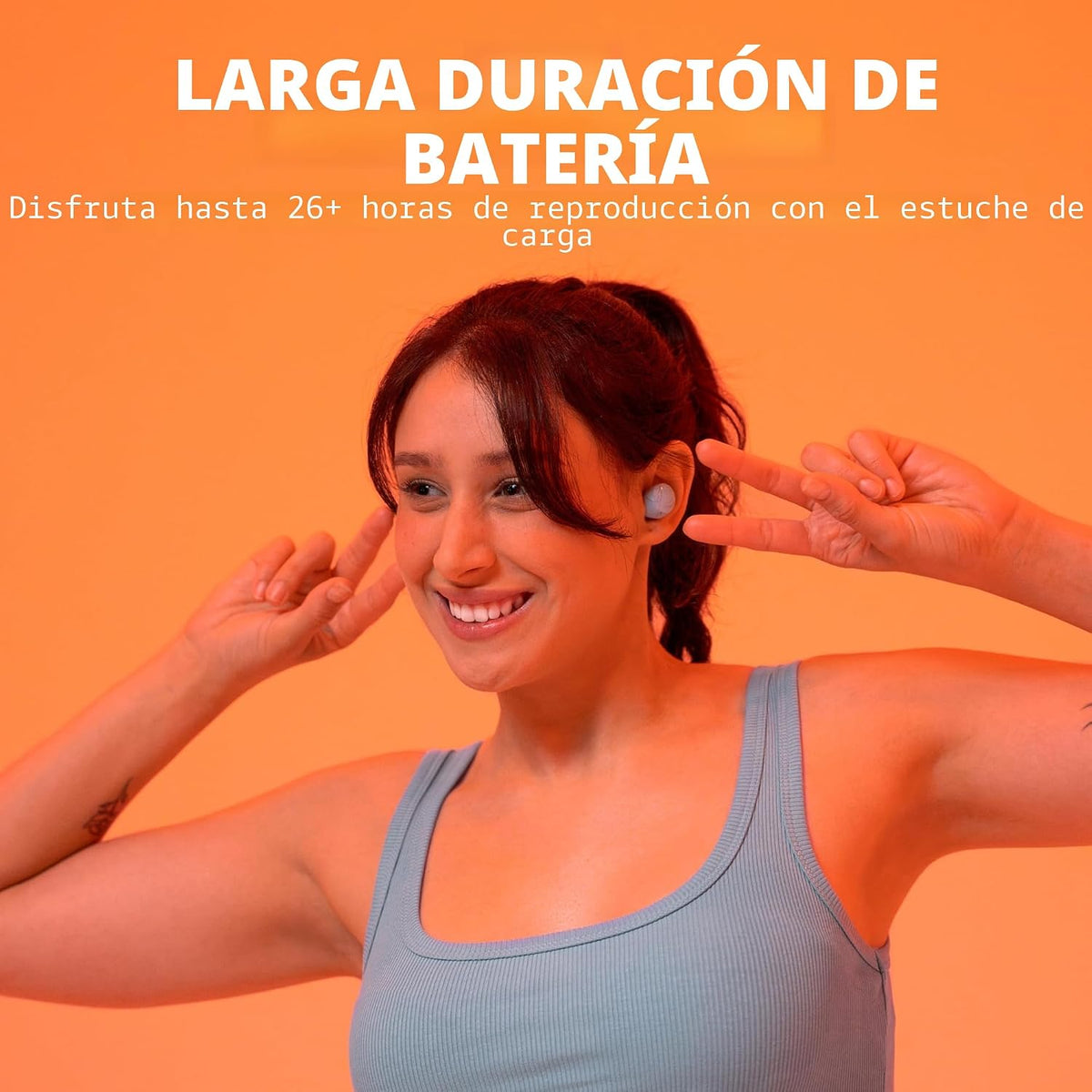 JLab Go Air Pop+, auriculares inalámbricos verdaderos, auriculares...
