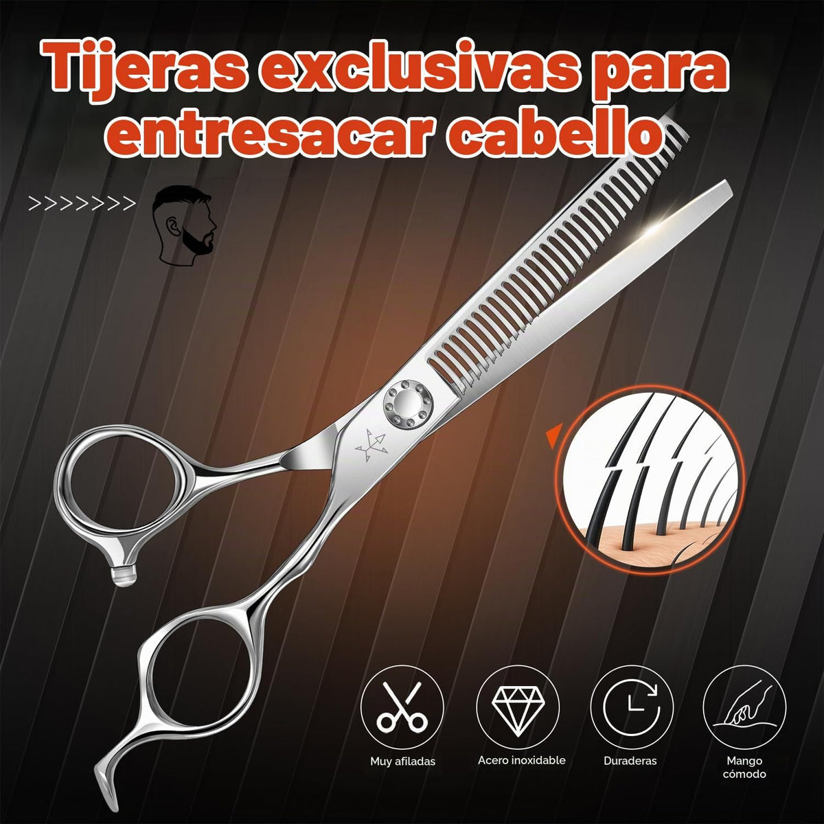 Fengliren Tijeras Profesionales de Alta Gama para Adelgazamiento de...