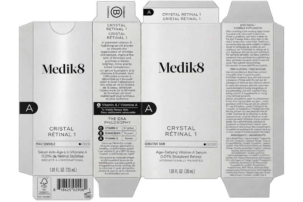Medik8 Crystal Retinal 1 - Suero facial de retinaldehído para la pi...