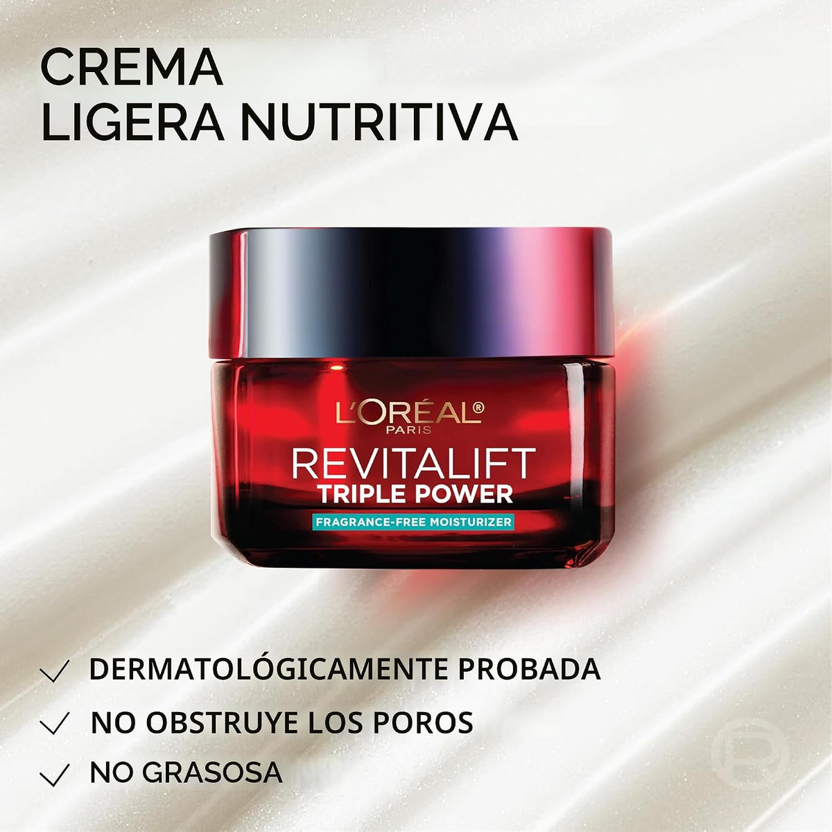 L'Oreal Paris Revitalift Triple Power Crema Facial Anti-Edad, P...