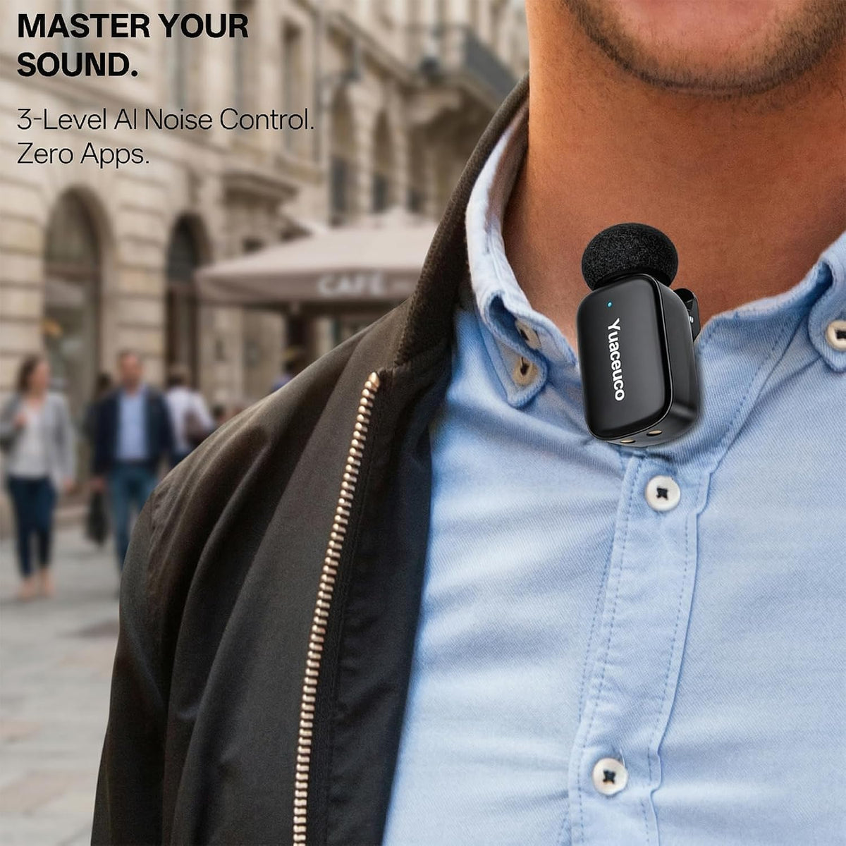 Yuaceuco Mini Micrófono Inalámbrico para Tabletas iPhone Android |...