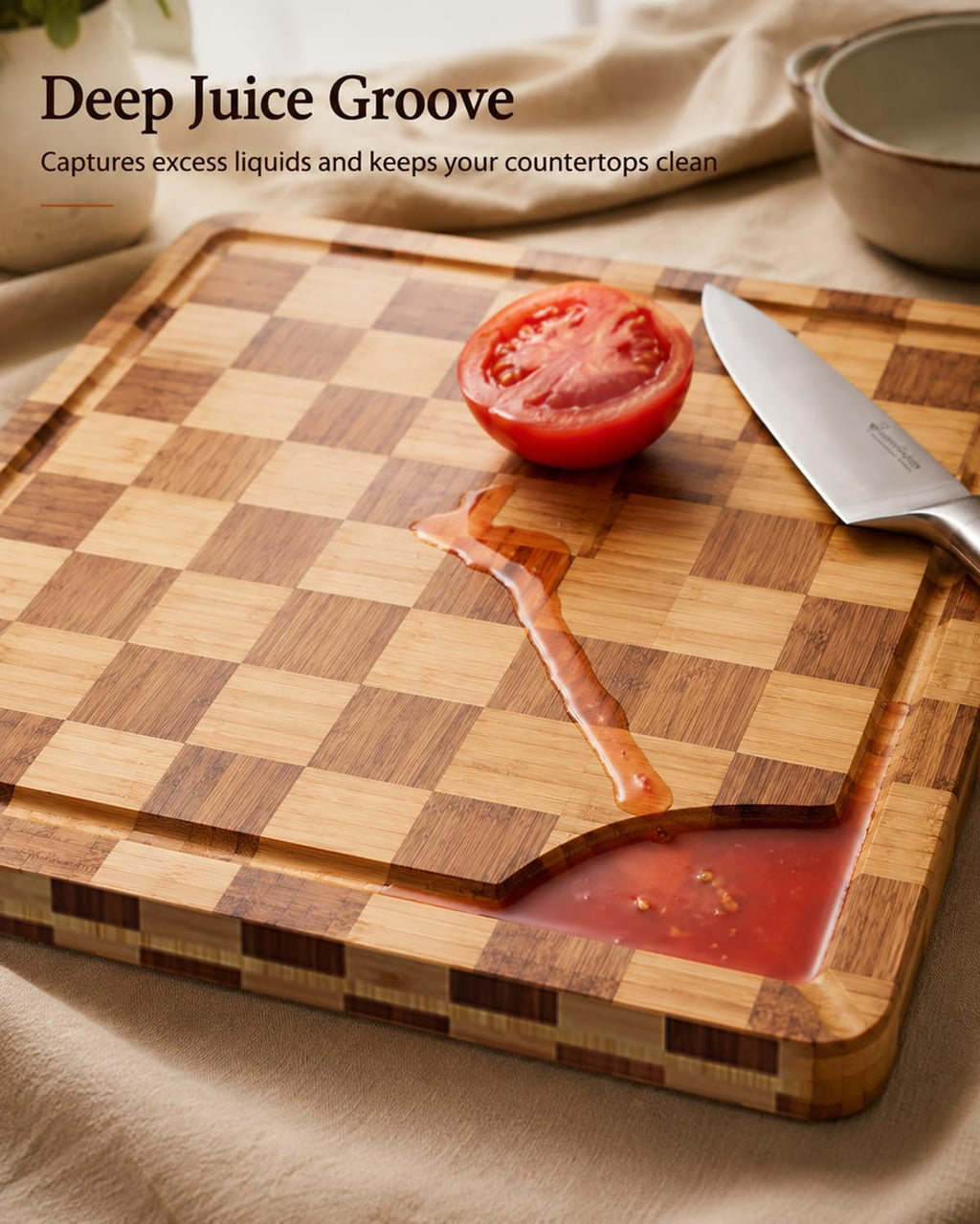 Plusinthebox Tabla de cortar, juego de 3 tablas de cortar resistent...