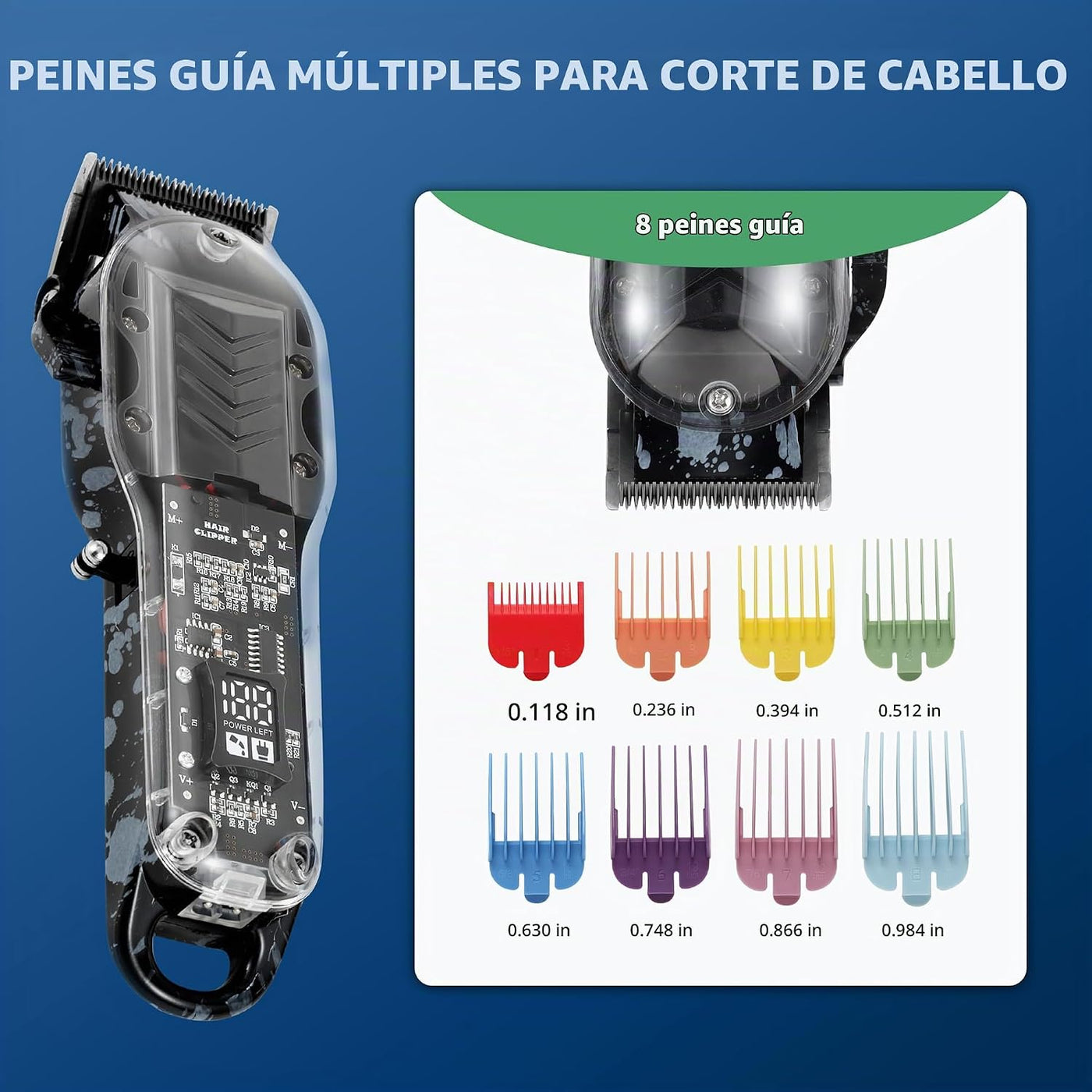 Tuanchuanrp Cortadoras de Cabello Profesionales para Hombres, Kit d...