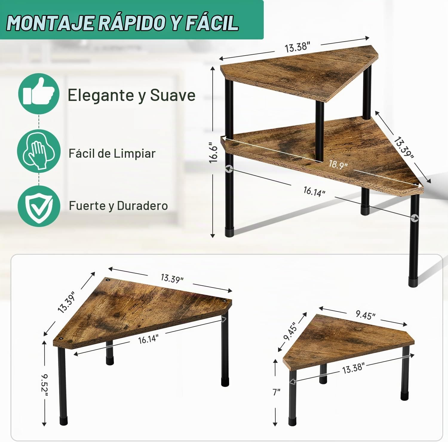 Weenson Organizador de Encimera de Cocina Estante de Especias para...