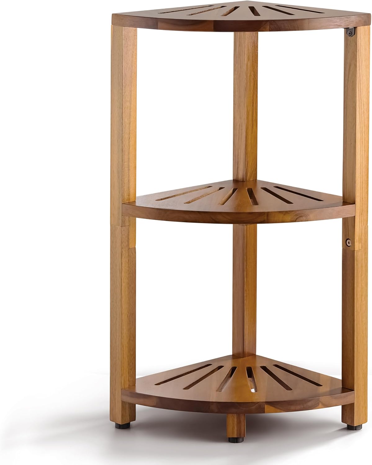 BLUEWEST Soporte esquinero de ducha de 3 niveles, organizador de du...