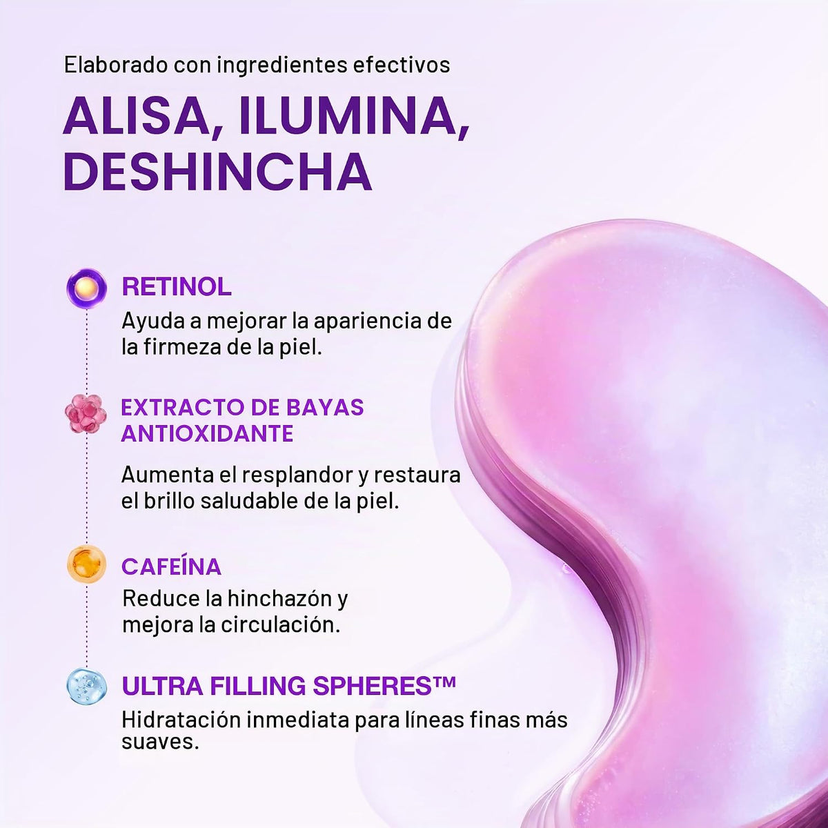 ANUA Parches para Ojos Retinol Berry, 60 unidades | Máscara de hidr...