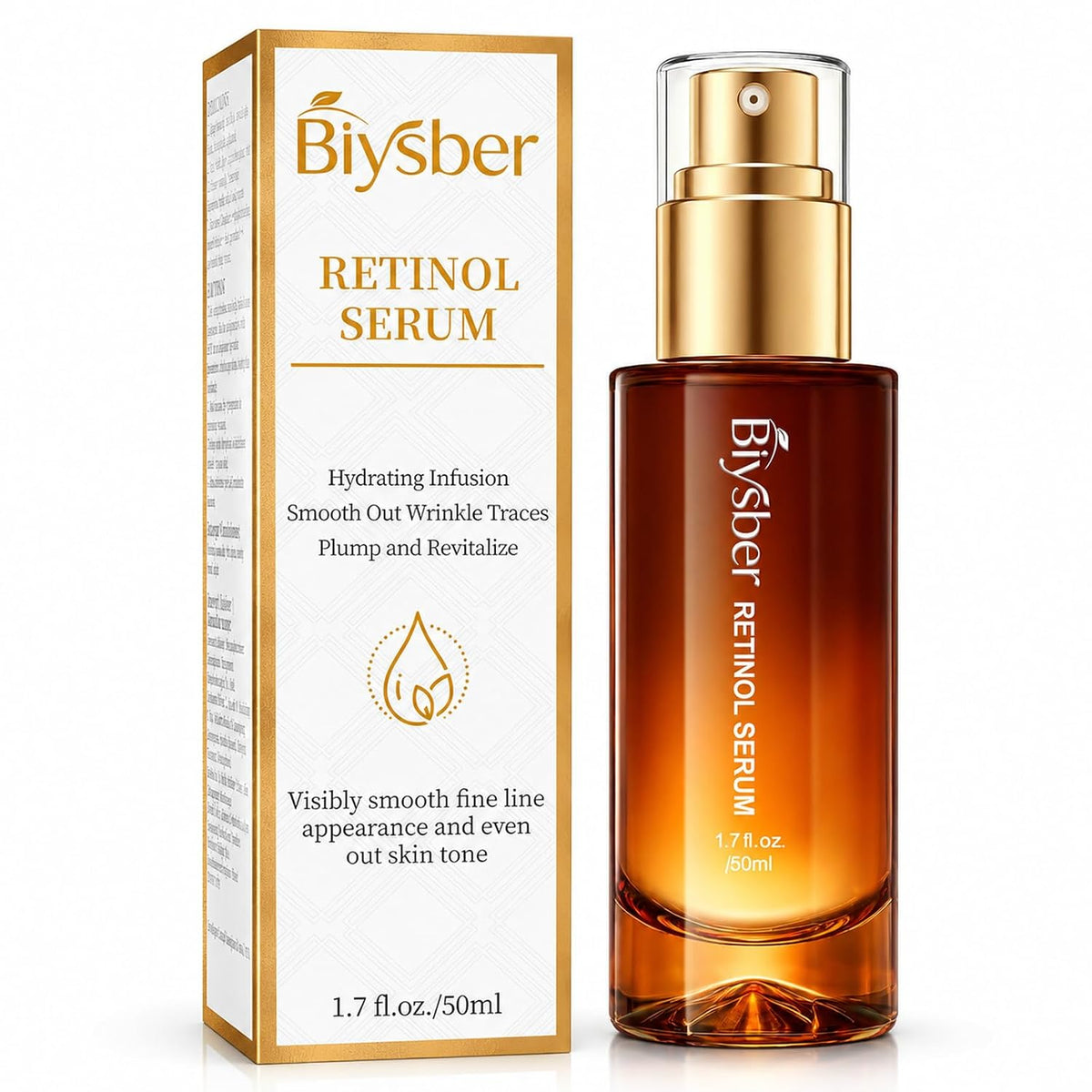 BIYSBER Suero de colágeno de retinol para la cara: suero facial que...